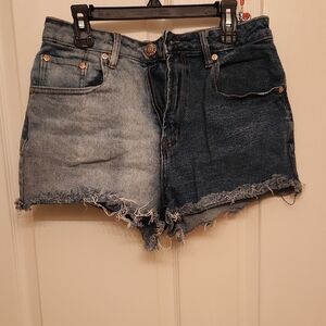 Almost Famous Blue Jean Shorts Distressed Cut-Off